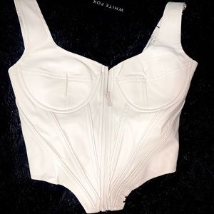 White Fox corset top
